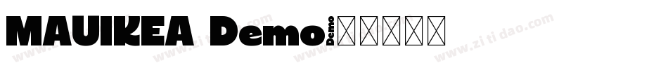 MAUIKEA Demo字体转换